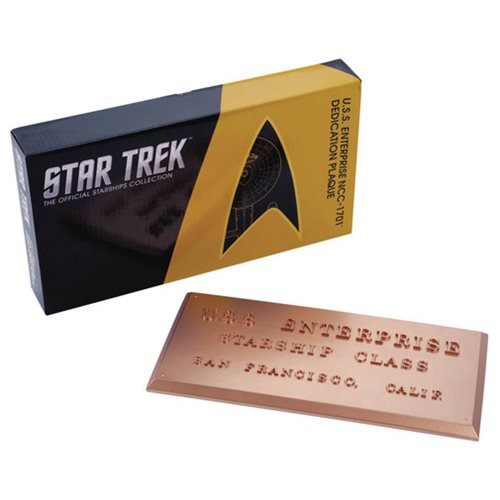 Star Trek U.S.S. Enterprise NCC-1701 Dedication Plaque #1