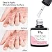 MelodySusie Gel Base and No Wipe Top Coat Set - Long Lasting, Shiny Finish, Soak Off LED Gel Nail Lacquer for Color Gel, Polygel, Dip Powder, Manicure, Pedicure, 2 x 8ml