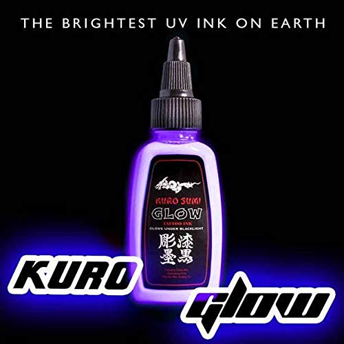 Kuro Sumi Tattoo Ink, Glow Purple, 1 Ounce Beauty