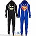 Fashion Wardrobe Superman Batman Print Onesie Womens All In One Jumpsuit