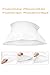 Heidelpeggy Pillowcases, Pillow Covers, Antibacterial, Anti-Microbial and Hypoallergenic Dust Mite White Pillow Protectors, Queen Size (20