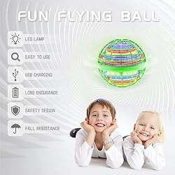 Flying Ball Toy Globe 360°Rotating Hand Controlled