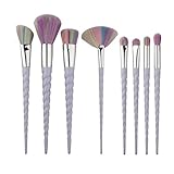 TONSEE 8 Pcs/set Makeup Foundation Eyebrow Eyeliner Blush Cosmetic Concealer Brushes, White