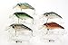 Bravefishermen Minnow CrankBaits Lot of 5pcs Fishing Lures Nature Color Tone
