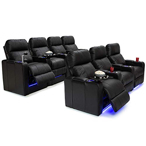 Buy Seatcraft Monterey Home Theater Seating Tiered Leather Power