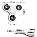 NEWBEA Hand Spinner Tri-Spinner Fidget Spinner Toy Stress Reducer (Three wings white)