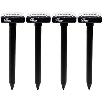 Toro Products 4 Pack Mole Repellent Solar Powered for Lawn Garden Yard Outdoor Pest Control Rodent Repellent Ultrasonic Pest Repeller Gopher Repeller Vole Chaser Pest Deterrent