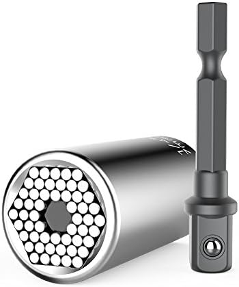 Universal Socket, Monokuchi Professional 7mm-19mm Universal Sockets Adapter Tools Gifts for Men Him Husband Dad Father DIY Handyman Women