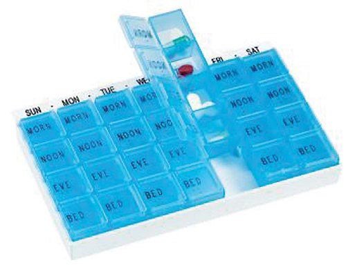 Apex Medical Corp. (a) Medichest 6 7/8 X4 1/2 X7/8 7-Day W/4 Compartments Per Day