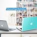IBENZER MacBook Pro 13 Inch case A1278 Release 2012-2008, Plastic Hard Shell Case with Keyboard Cover for Apple Old Version Mac Pro 13 with CD-ROM, Aqua, P13TBL +1