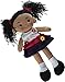 Linzy Toys Aissa Handmade Fabric Rag Doll with Pink Dress 16 Inch