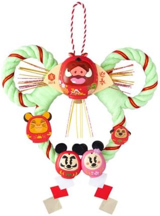 Amazon だるまミッキー しめ飾り 19年 ニューイヤーグッズ ディズニー お正月 お土産 東京ディズニーリゾート限定 正月飾り おもちゃ