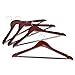 RoyalHanger Wood Hangers 20-Pack, Suit Hangers Coat Hanger Wooden Hangers for Pants Skirt Coat Trouser, Non-Slip, Walnut Finish
