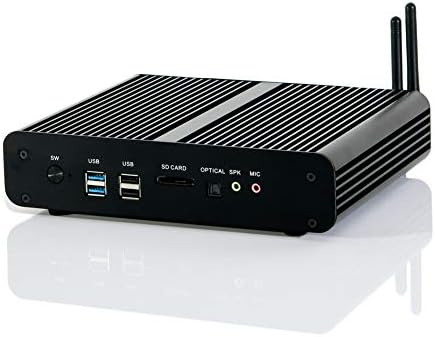 KINGDEL Mini Desktop Computer, 4K Mini PC with 7th Gen. i7 CPU, 16GB DDR4 RAM, 128GB SSD+1TB HDD, 4096x2304, HD, DP, 4*USB 3.0, Card Reader, Metal Case,