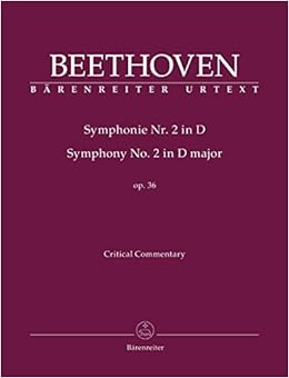 ベートーヴェン: 交響曲 第2番 ニ長調 Op.36／原典版／デル・マー編／ベーレンライター社: 批判校訂報告書(英語)