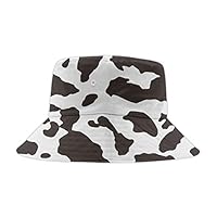 YongColer Mens Womens Trends Fashion Bucket Hat Cow Spot