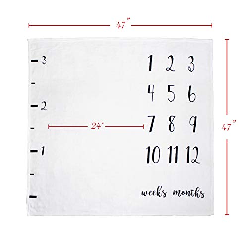 image for Buttercup Blanket Buttercup Baby Monthly Milestone Blanket - Fleece Ph