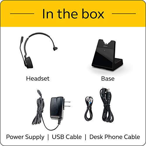 thumbnail image 2 of Jabra Engage 65 Wireless Headset, Stereo – Telephone Headset With Industry-Leading Wireless Performance, Advanced Noise-Cancelling Microphone, All Day Battery Life Jabra Earbuds 2 of 10