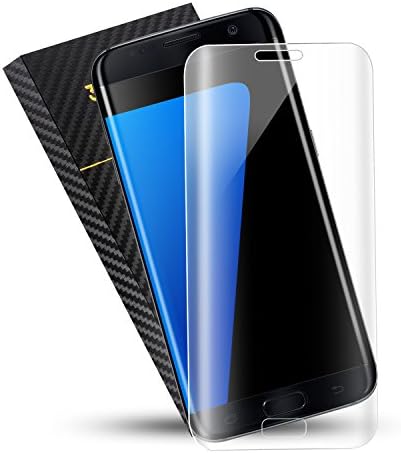 Vicartor Galaxy S7 Edge Screen Protector 3D Tempered Glass Screen Protector with 9H Hardness Full Coverage HD Clear Shatter and Scratch-Proof - Transparent