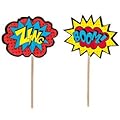 Superhero Cupcake Picks Birthday Party Decoration Party Supplies 24 Count