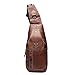 Men Sling Bag, Charminer Genuine Leather Chest Shoulder Bags Casual Crossbody Bag Travel Hiking Daypacks