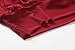 C2U Women Scoop Neck Pleated Front Long Sleeve Fitted Blouse Tops, Wine Red, Large