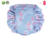 Lazy Drawstrings Bag Waterproof Cosmetic Brushes Organizer for Women Girls