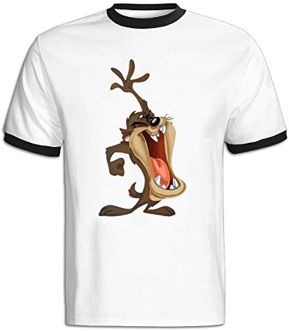 De Lin 5 TASMANIAN DEVIL TAZ Looney Tunes Men's Short Sleeve T-shirts Black