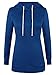 VESSOS Women's Long Sleeve Round Neck Hoodie Pullover Kangaroo Pocket Sweatshirt