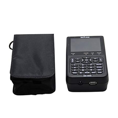 High Definition 3,5 Zoll LCD-Display Satlink WS-6906 DVB-S Daten Digital Signal Satellite Finder (Schwarz)