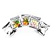 SKEMIX 100 Pack Smell Proof Mylar Bags, 3x4 Inch Resealable Clear Ziplock Mylar Bags Food Safe Plastic Aluminum Material