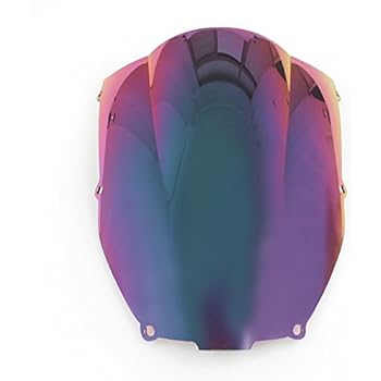 Areyourshop Windshield WindScreen For Kawasaki ZX6R 2000-2002 ZZR600 2005-2009 Iridium