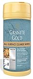 Granite Gold All-Surface Wipes - Household Cleaning Wipes For Stainless Steel, Glass, Granite, Quartz, Marble Surfaces - 40 Pack