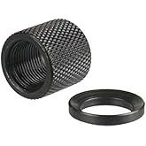 TWP Metric 14x1 LH TPI Left Hand Thread Protector, All Steel, Free Steel 14mm Crush Washer