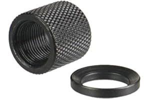 TWP Metric 14x1 LH TPI Left Hand Thread Protector, All Steel, Free Steel 14mm Crush Washer