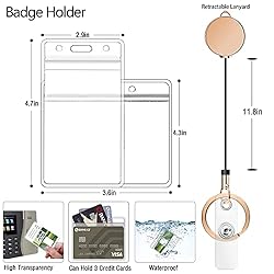 Retractable Lanyards for ID Badges and Keys, Cute