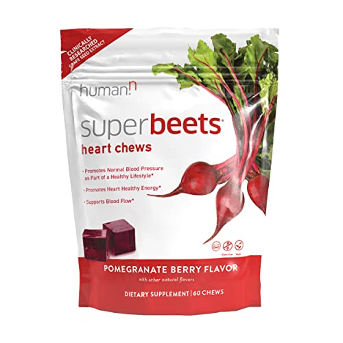 HumanN SuperBeets Heart Chews Nitric Oxide Production for Daily Blood