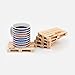 Our brand is Design Studio Labyrinth BCN Set of 4 Miniature Pallet Wood Beverage Drink Coasters, 4.7 x 3.1 x 0.8 inches