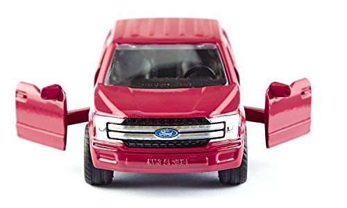 siku 1535, Ford F150, Rot, Metall/Kunststoff, Bereifung aus Gummi, Spielzeugauto für Kinder, Öffenbare Türen – Bild 6