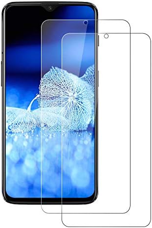 FayTun Tempered Glass for OnePlus 6T [2 Pieces], Glass Screen Protector, Anti-Scratch, Anti-Fingerprint, 9H Hardness, Crystal Clear Bubble Free, Screen Protector for OnePlus 6T