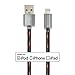 [3 Pack-6 Feet] Hallien 2 Meters Nylon Braided Sync and Charge Lightning to USB Cable