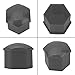 Senzeal 20pcs 19mm Universal Hex Wheel Lug Nut Bolt Cover Cap Wheel Nut Protector Cap for Cars with Removal Tool Gray
