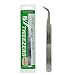 BEYELIAN Eyelash Extension Tweezers, Professional Lashes Tweezers for Make Fans, Curved Tip Stainless Steel ST-15