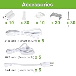 hykolity 8FT LED Shop Light, V Shape Integrated T8