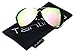 Tantino Classic Teardrop Aviator Mirror Lens Sunglasses (Pink, UV400)