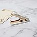 MultiBey Marble Mini Staple Removers Gold Steel Jaws Office Stationery Desk Accessories Gift (Gold, 1pc)