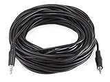 Monoprice 50ft 3.5mm Stereo Plug/Plug M/M Cable - Black (100647)