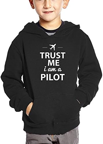 Poorynrr Ppzx 2-6 Years Old Child Pure Cotton Trust Me I Am A Pilot Comfortable Hooded Sweatshirt