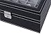 BASTUO 12 Slots Watch Box for Men, Black Watch Box Organizer