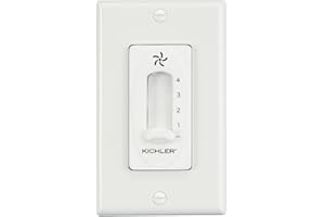 Kichler 337012WH Accessory 4-Speed Fan Slide Control, White